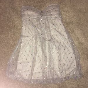 Silver sparkles homecoming/occasion dress